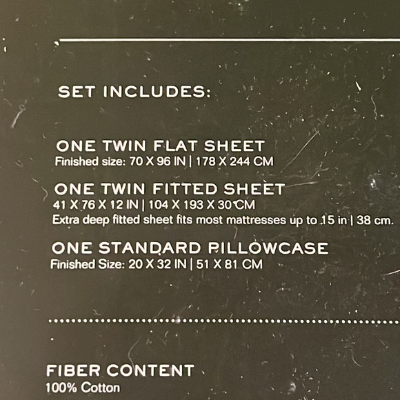 Ralph Lauren Twin Bed Floral Sheet Set Flat Fitted Pillowcase new grey white - Picture 5 of 7